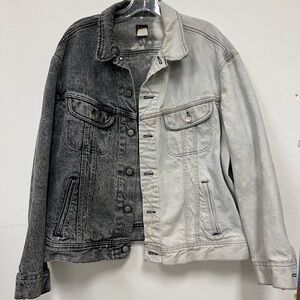Vintage Lee denim jacket - custom dyed half and half